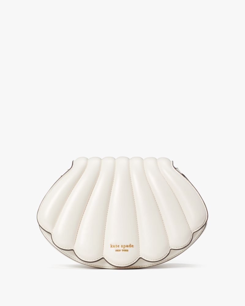 Kate Spade,What The Shell 3D Shell Crossbody,Evening,Cream