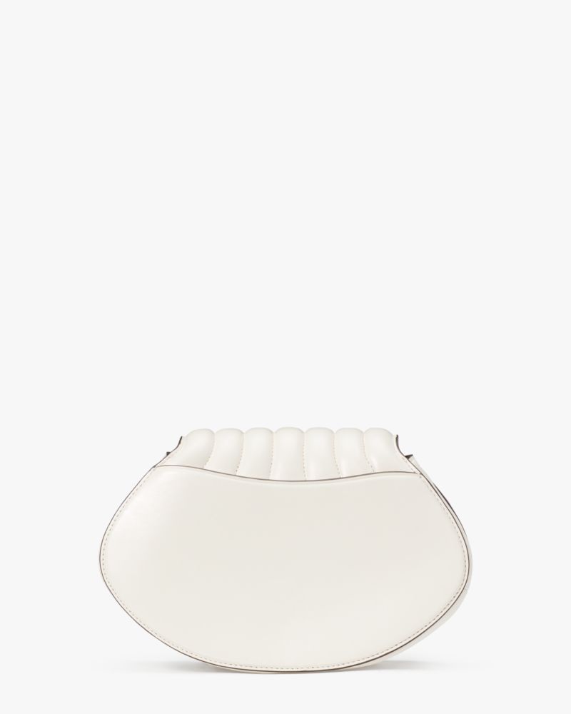 Kate Spade,What The Shell 3d Shell Crossbody,Leather,Crossbody,3D Embellishment,Pearl,Logo,Metal,Gold Metal,Day Party,