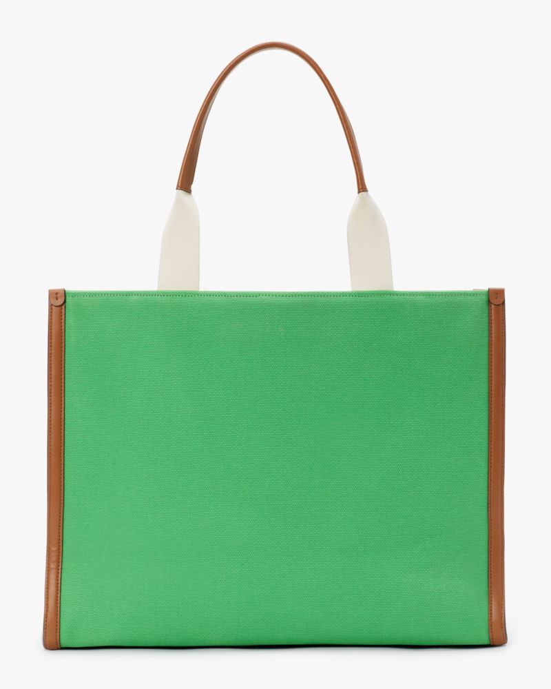 Kate Spade,アレキサンダー・ジラード X ケイトスペード ニューヨーク キャンバス ラージ トート,全てのアウトレット,グリーン