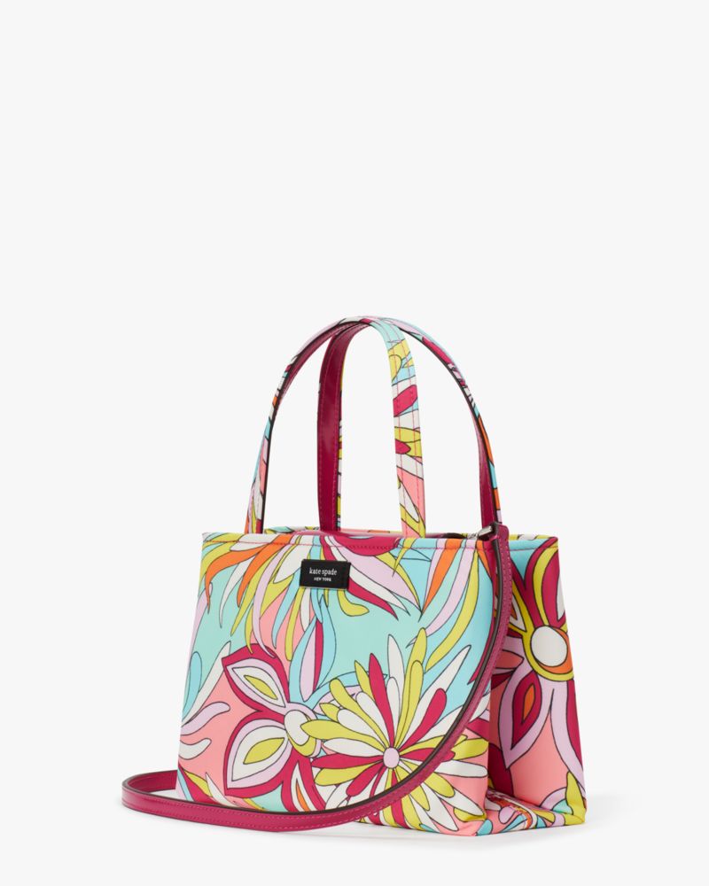 Kate Spade,Sam Icon Anemone Floral Small Tote,Multi