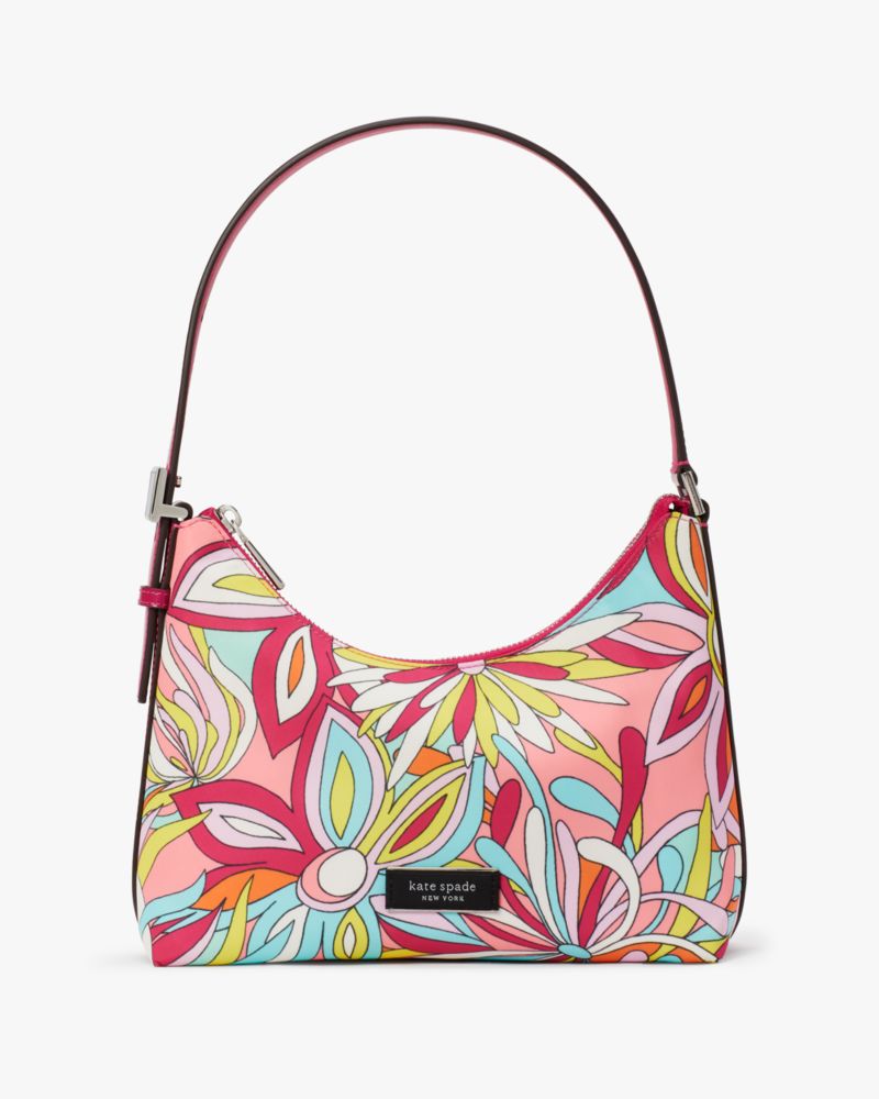 Kate Spade,Sam Icon Anemone Floral Small Shoulder Bag,Multi