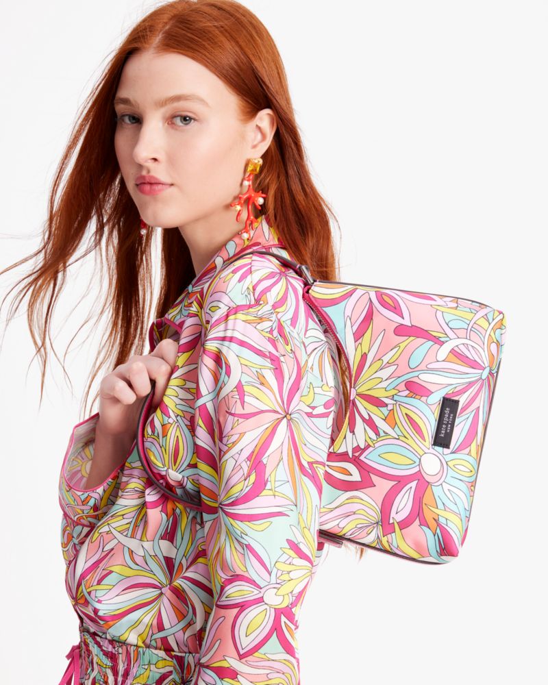 Kate Spade,Sam Icon Anemone Floral Small Shoulder Bag,