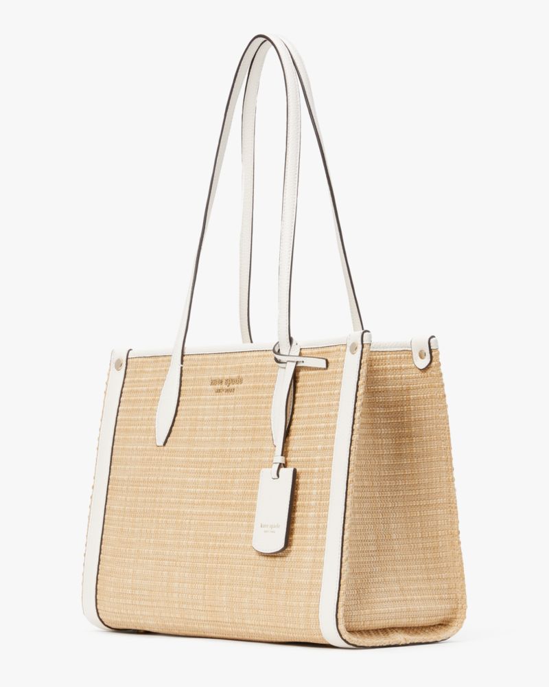 Kate Spade,Market Straw Medium Tote,Beach,