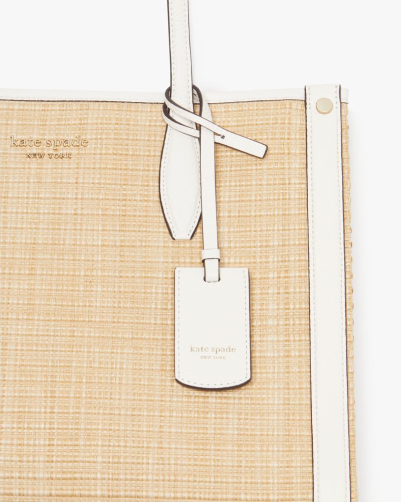 【Kate Spade New York】On Purpose Straw Medium Tote Bag Amazon.com: kate spade new york Do It All Straw Large Tote