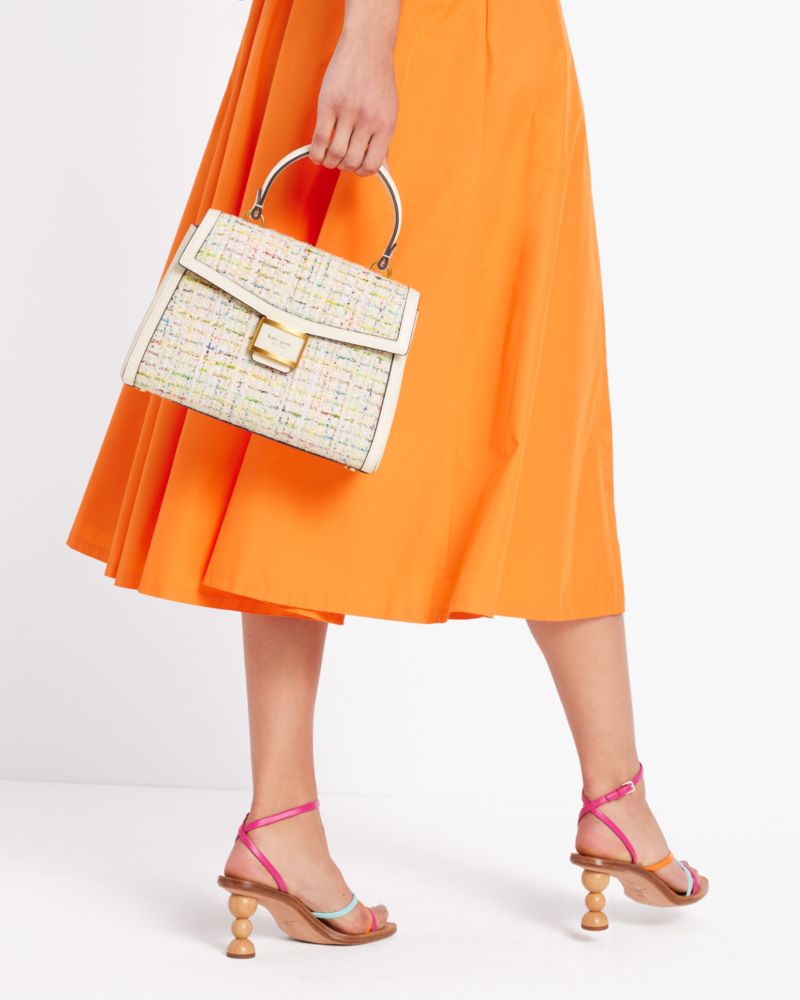 Kate Spade New York Katy Tweed Medium Top Handle Bag