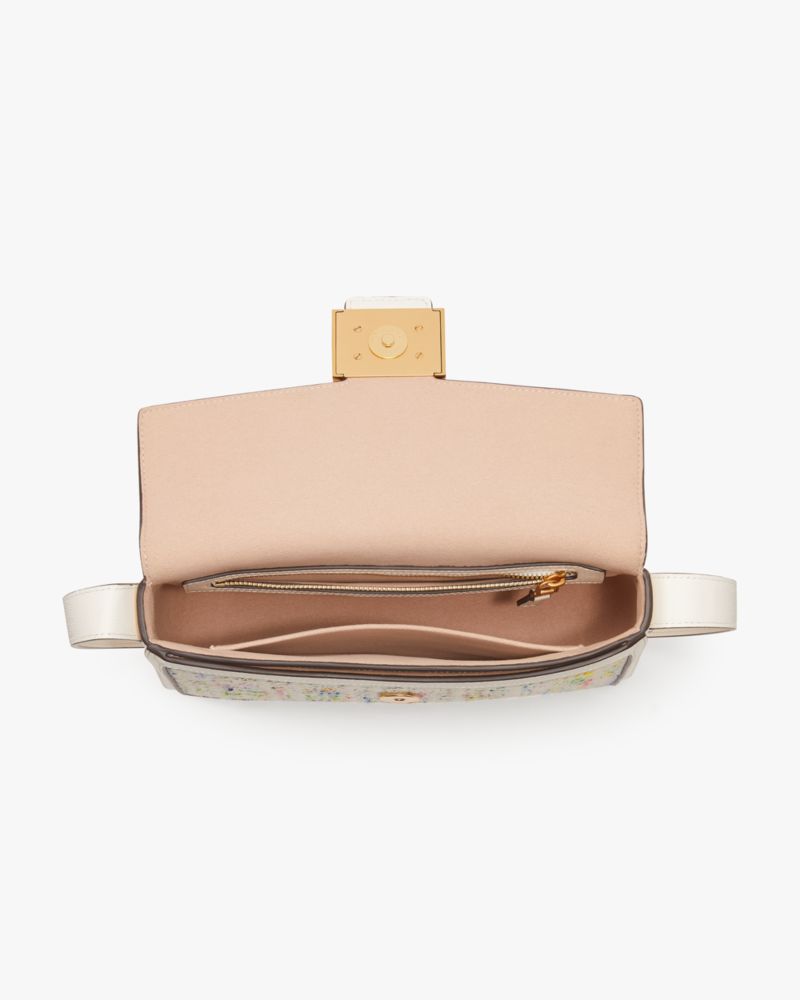Kate Spade,Katy Tweed Medium Shoulder Bag,Cream