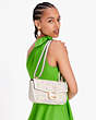 Kate Spade,Katy Tweed Medium Convertible Shoulder Bag,Cream Multi