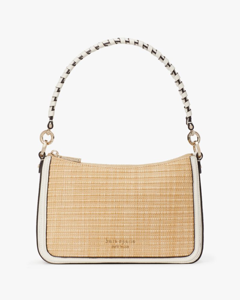 Kate spade rose hot sale straw crossbody