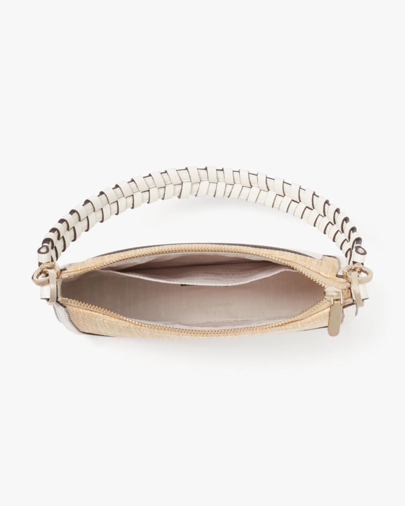 Kate Spade,Hudson Straw Medium Convertible Crossbody,