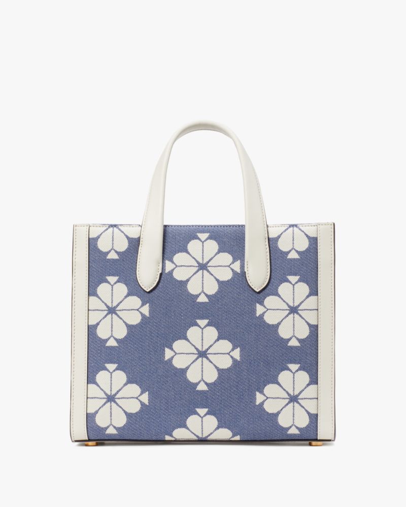 Kate Spade New York Manhattan Spade Flower Monogram Handbag fabric  blue/white - K9960-403