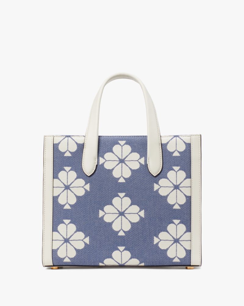 Kate Spade Manhattan Small Flower-jacquard Tote Bag in Natural