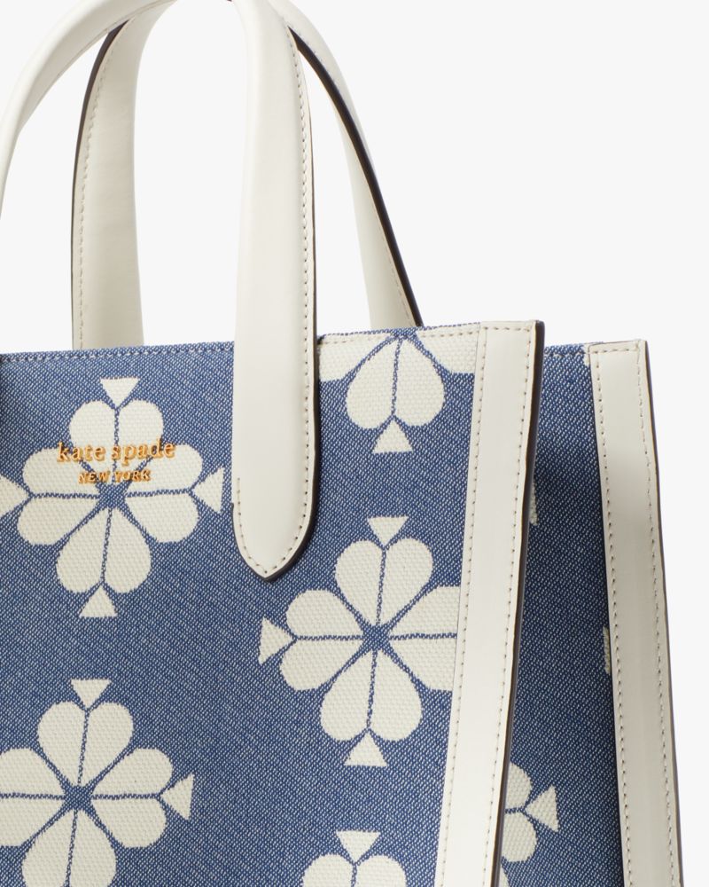 Kate Spade Spade Flower Two-tone Canvas Manhattan Tote