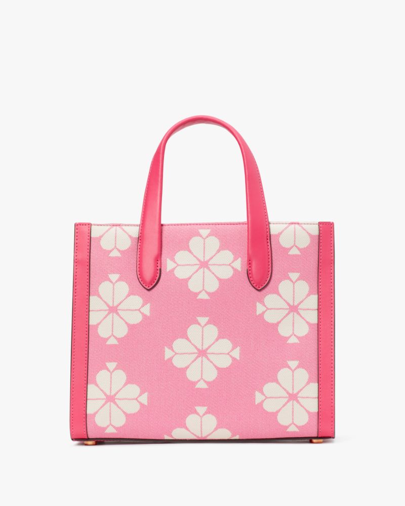 Kate Spade Tote Bags Canada Outlet - Womens Spade Flower Coated Canvas  Medium Pink Multicolor