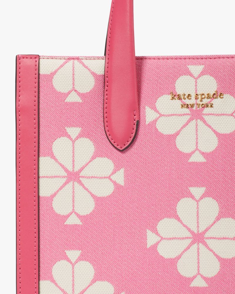 Spade Flower Two Tone Canvas Manhattan Small Tote