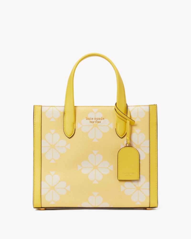 Spade Flower Two Tone Canvas Manhattan Small Tote