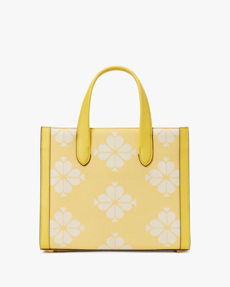 Kate Spade,スペードフラワー ツートーン キャンバス マンハッタン スモール トート,バッグ,ダンデライオンイエローマルチ