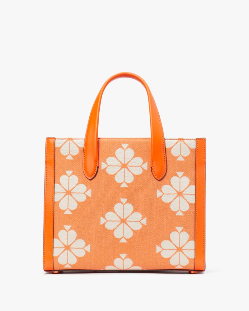 Spade Flower Two Tone Canvas Manhattan Small Tote Kate