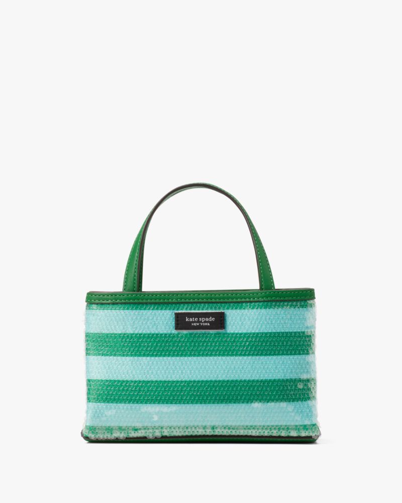 Sam Icon Seaside Stripe Sequin Mini Tote Kate Spade New York Kate Spade New York