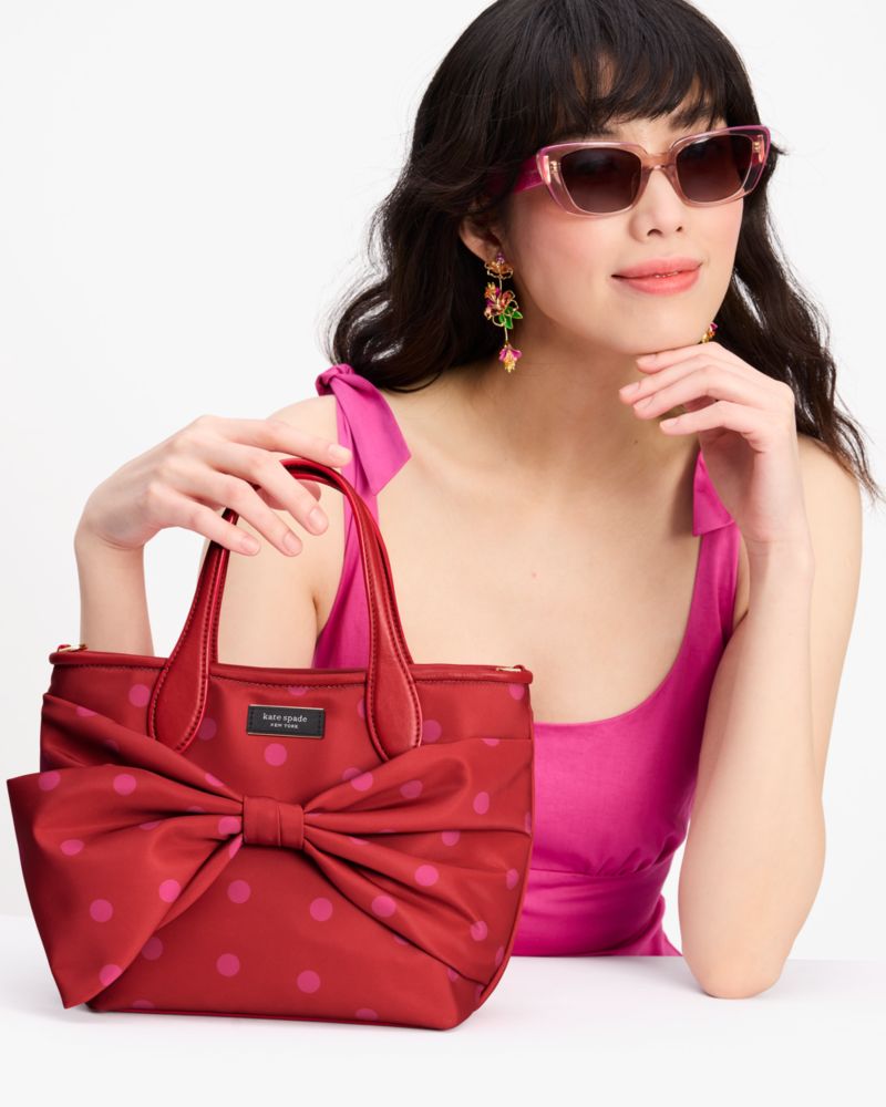 Kate Spade,On Purpose Polka Dot Bow Tote,