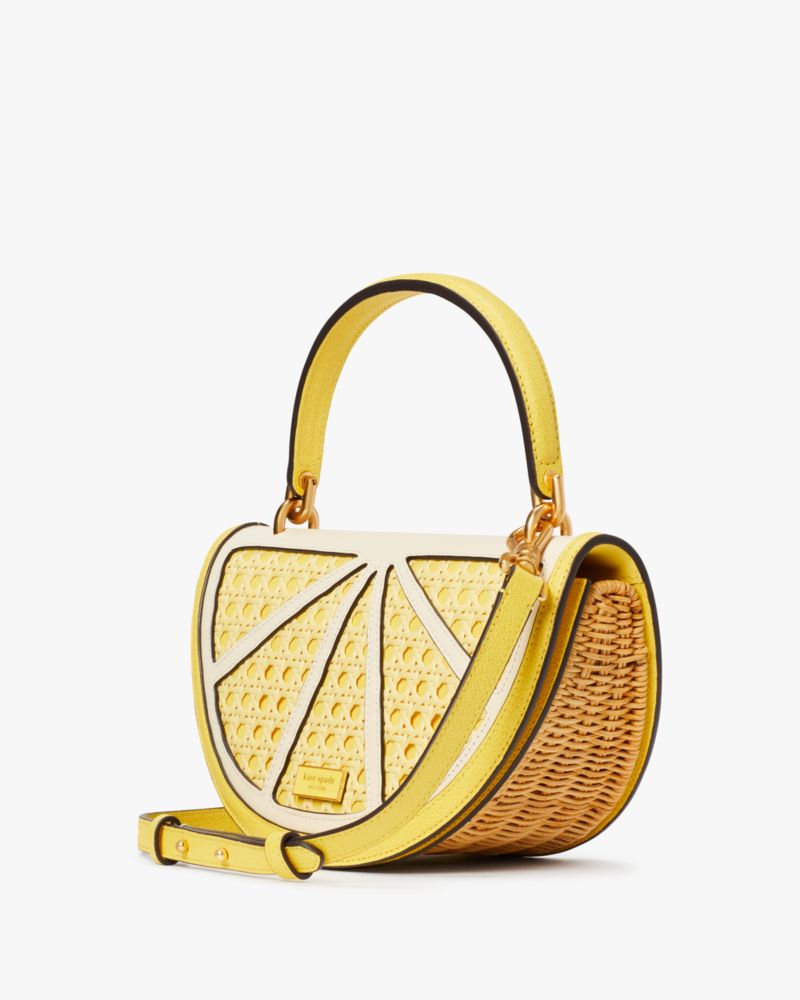 Lemon Drop Wicker 3D Crossbody