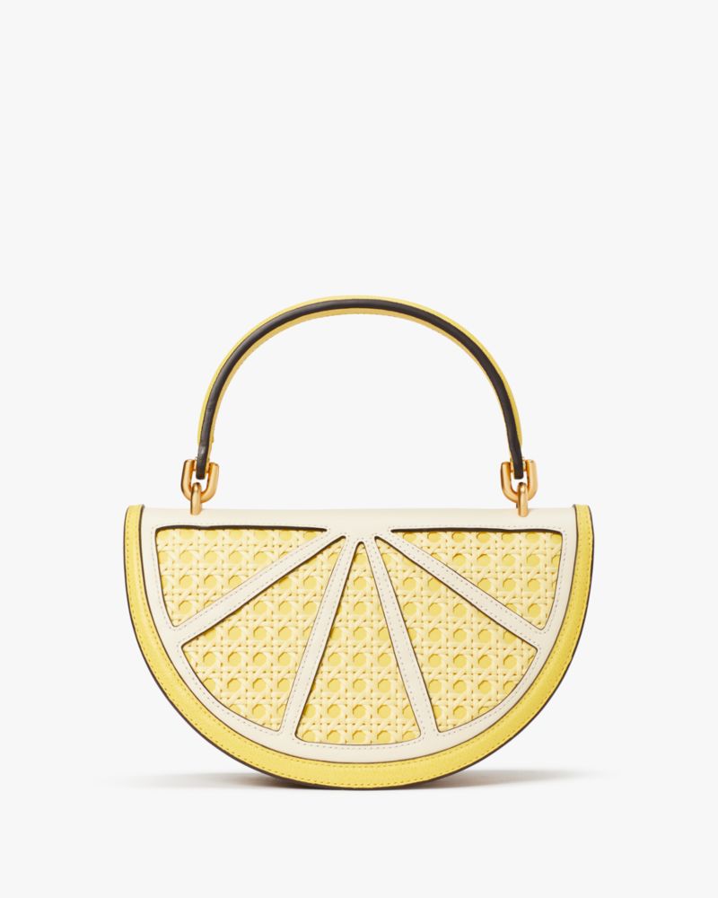 Shop kate spade new york Lemon Drop Straw Crossbody Tote Bag