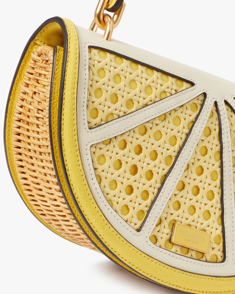 Lemon Drop Wicker 3D Crossbody