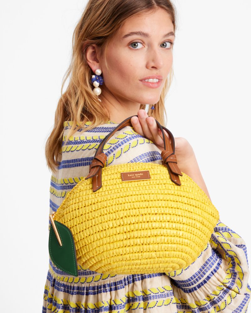 Lemon Drop Straw 3 D Crossbody Tote | Kate Spade New York