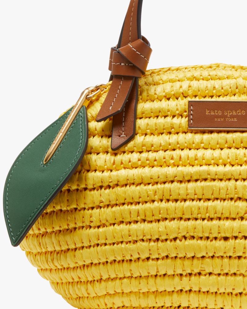 Lemon Drop Wicker 3 D Crossbody