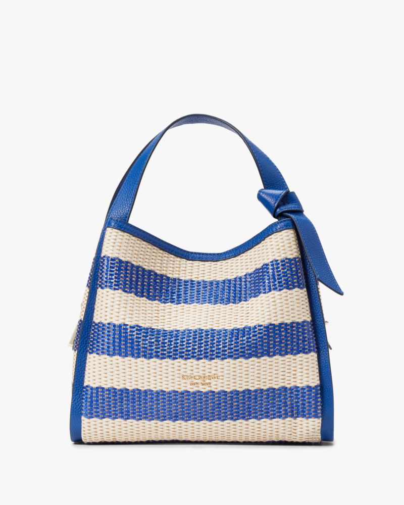 Knott Striped Medium Crossbody Tote