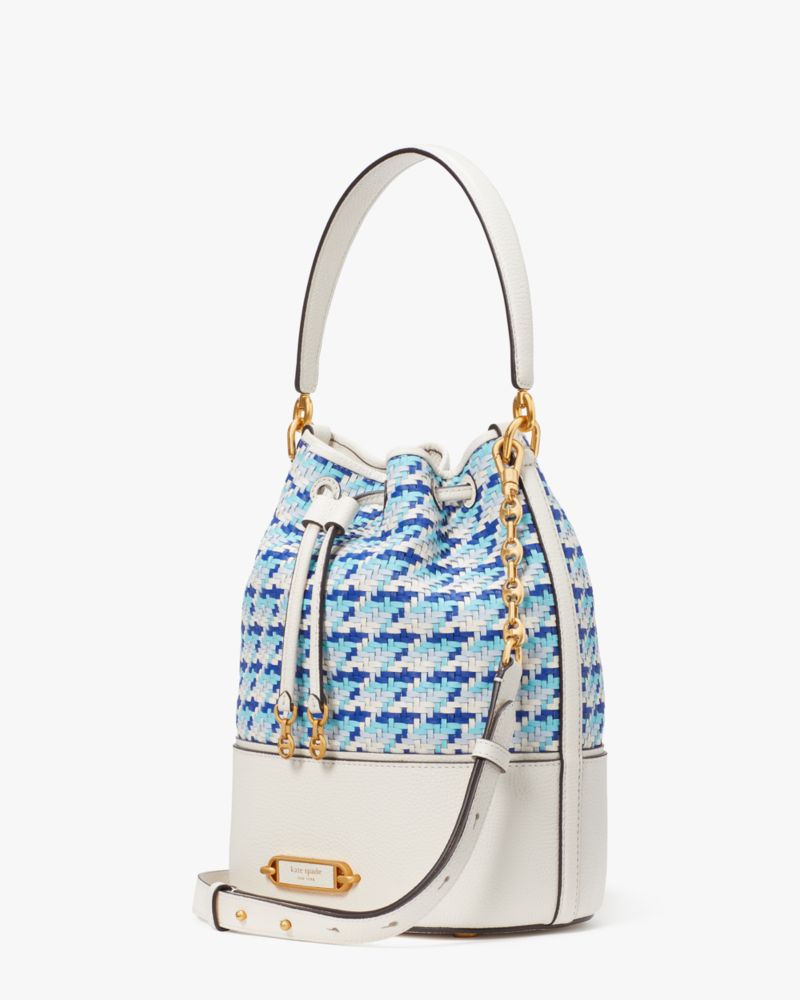 Gramercy Woven Medium Bucket Bag