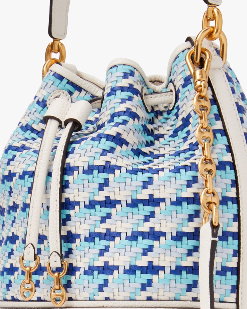 Gramercy Woven Medium Bucket Bag