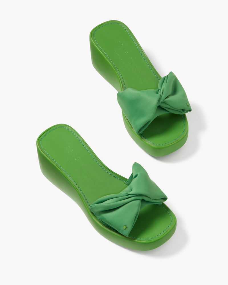 Kate Spade,Bikini Platform Wedges,Casual,Ks Green