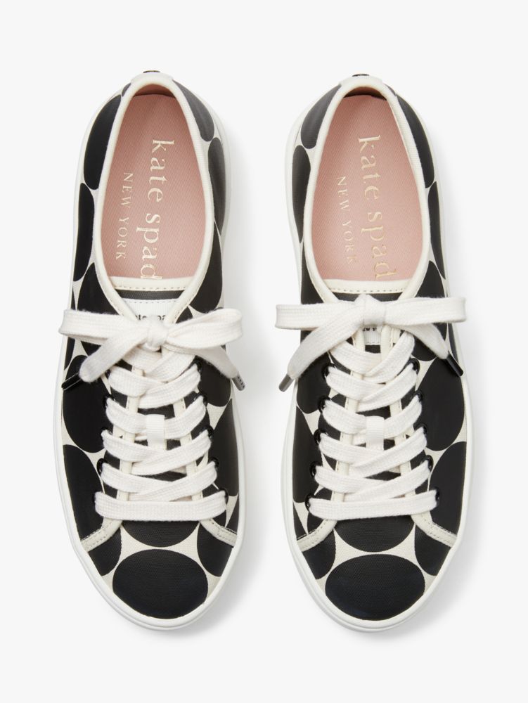 Kate Spade,Serve Sneakers,Casual,Black/Cream Dot