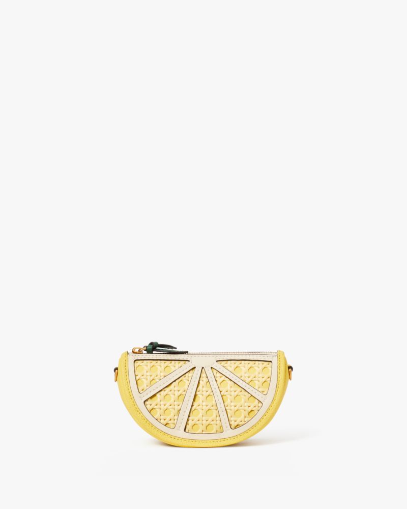 Shop kate spade new york Lemon Leather Coin Purse-On-Chain