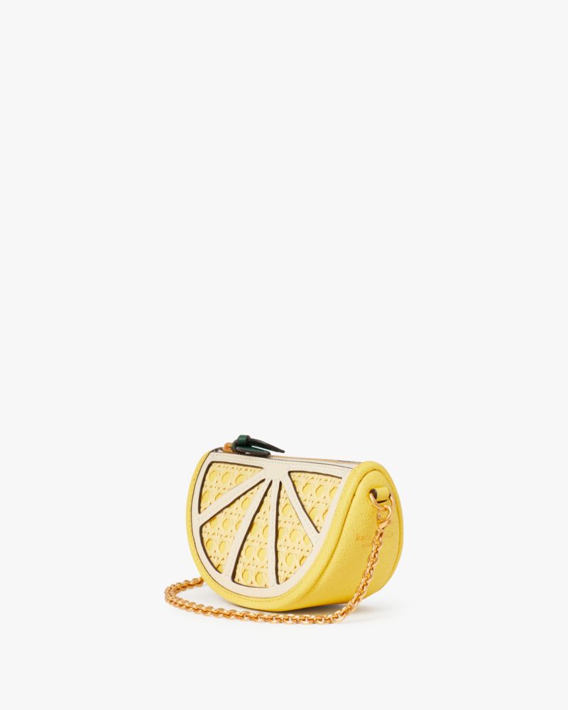 Shop kate spade new york Lemon Leather Coin Purse-On-Chain