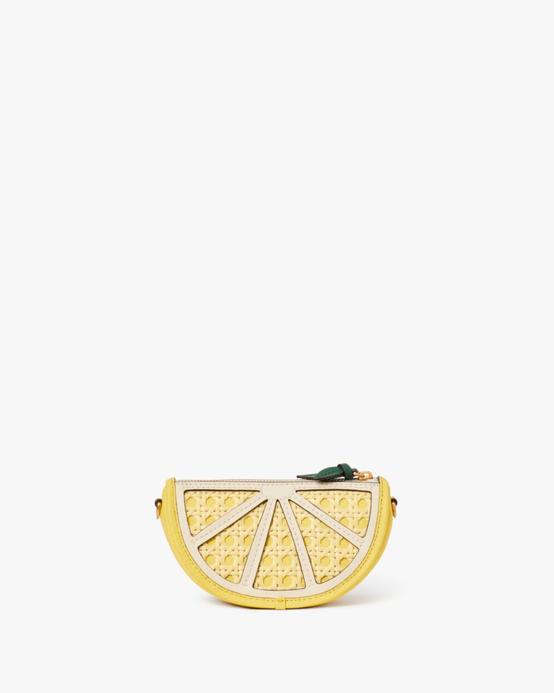 Shop kate spade new york Lemon Leather Coin Purse-On-Chain