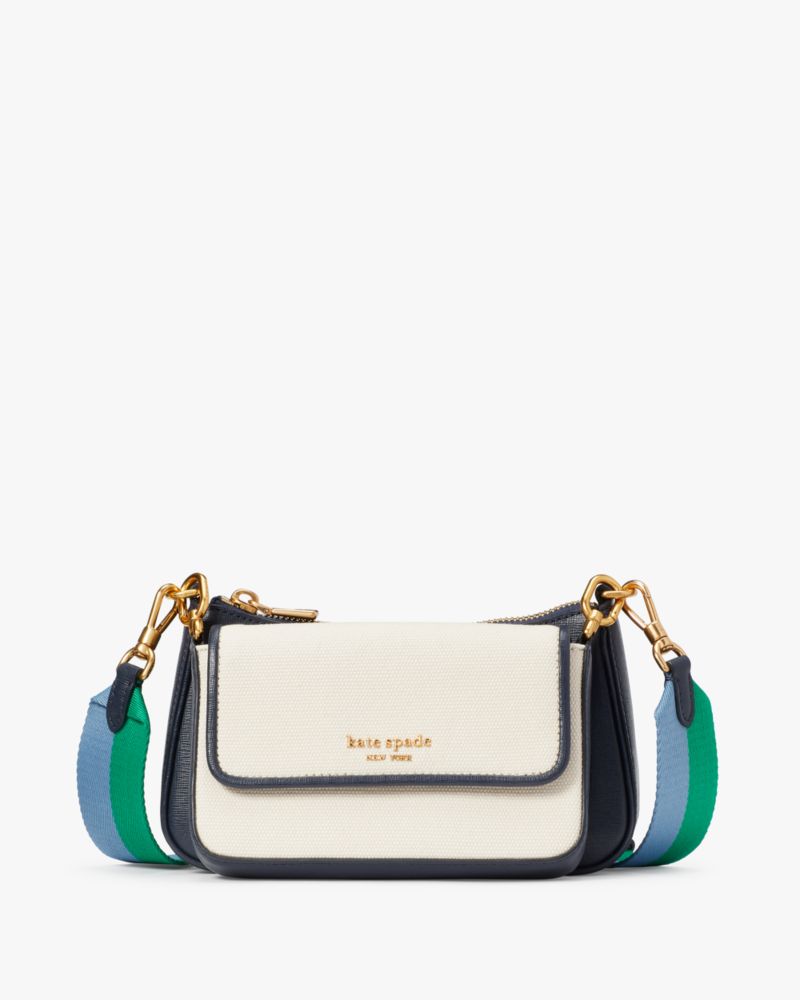 Double Up Racing Stripe Canvas Crossbody Kate Spade New York Kate Spade New York