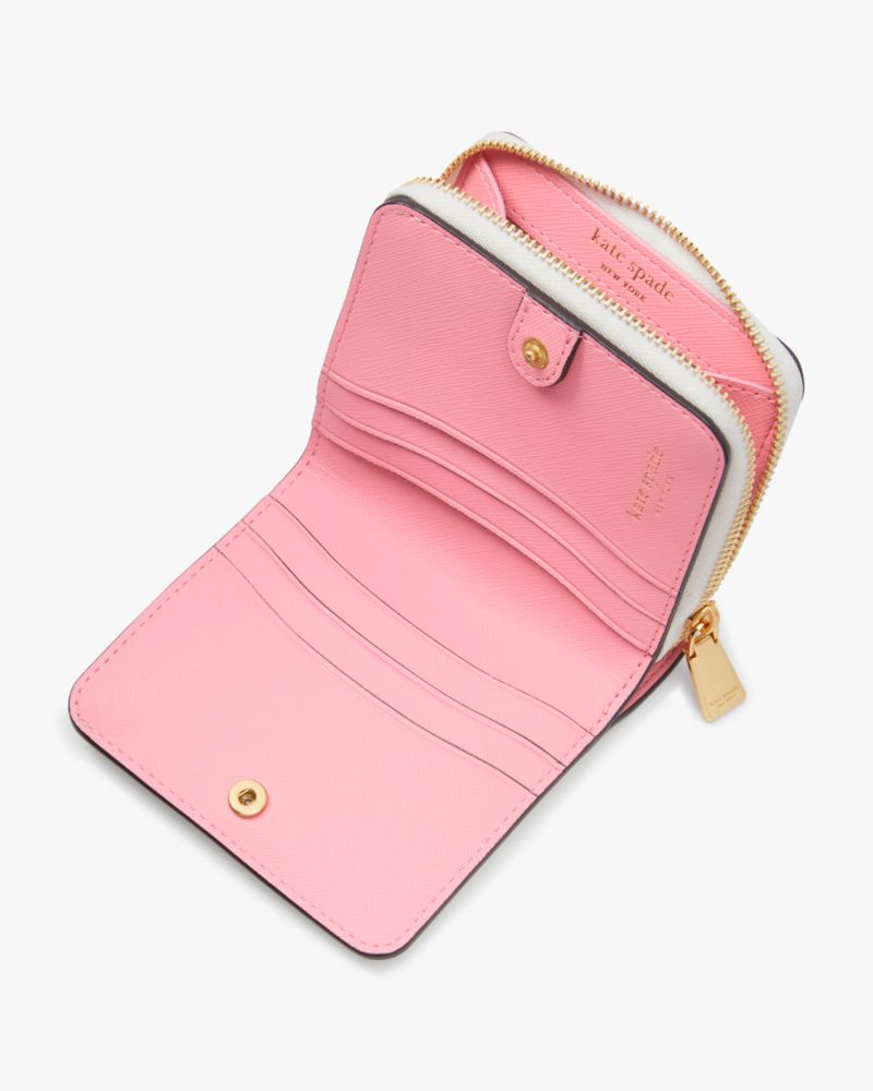 Kate Spade,レモン ドロップ アップリケ スモール コンパクト ウォレット,全てのアウトレット,ヘイローホワイトマルチ