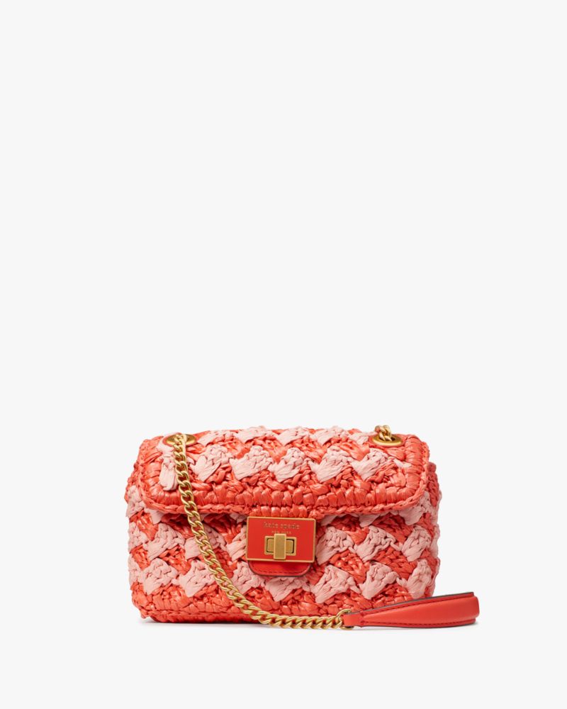 Evelyn Striped Crochet Raffia Small Shoulder Crossbody Kate Spade NL Kate Spade NL