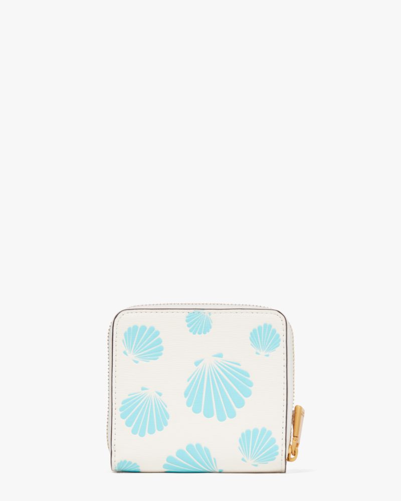 Kate Spade,モーガン シーシェル エンボス スモール コンパクト ウォレット,財布小物,クリームマルチ