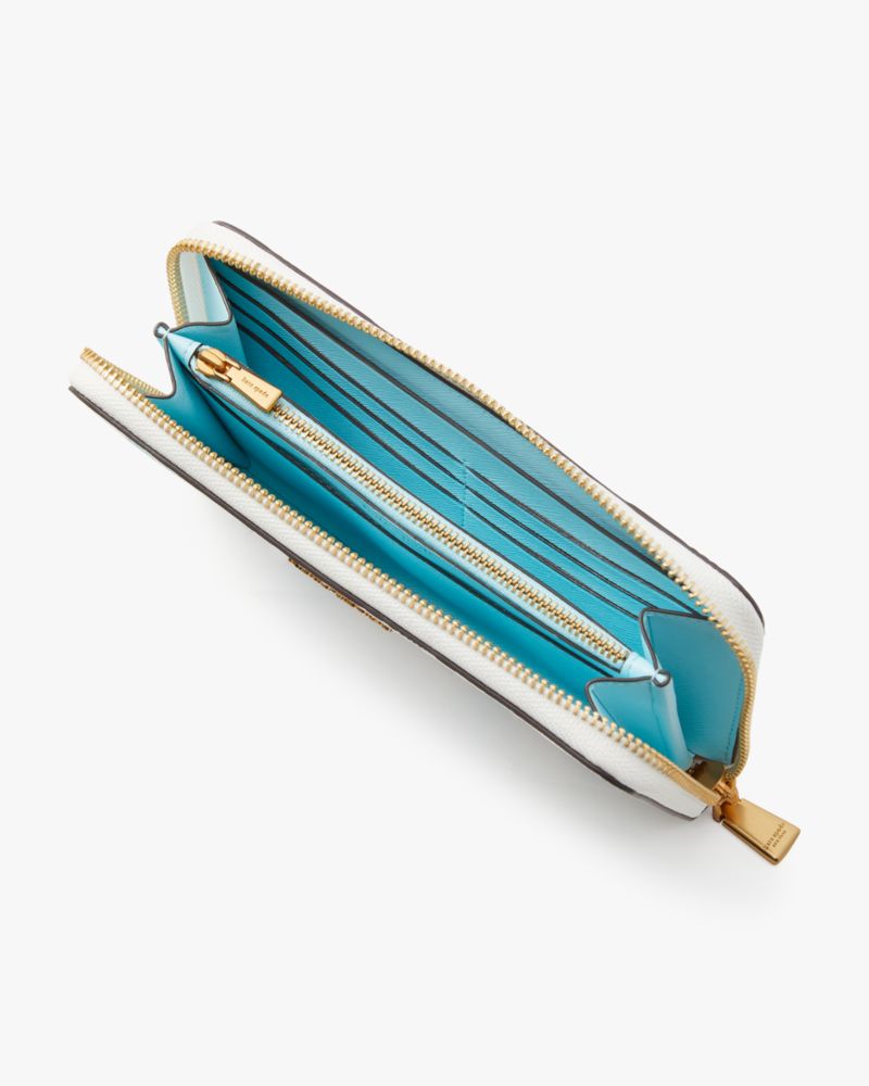 Kate Spade,モーガン シーシェル エンボス ジップアラウンド コンチネンタル ウォレット,全てのアウトレット,