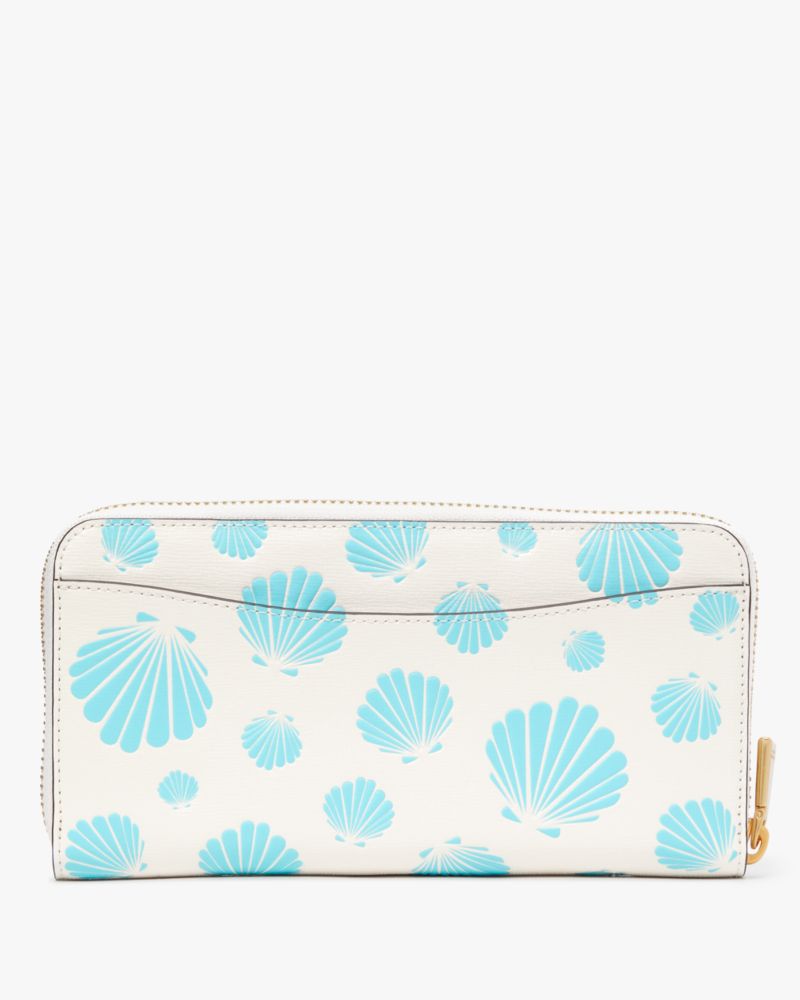 Kate Spade,モーガン シーシェル エンボス ジップアラウンド コンチネンタル ウォレット,全てのアウトレット,
