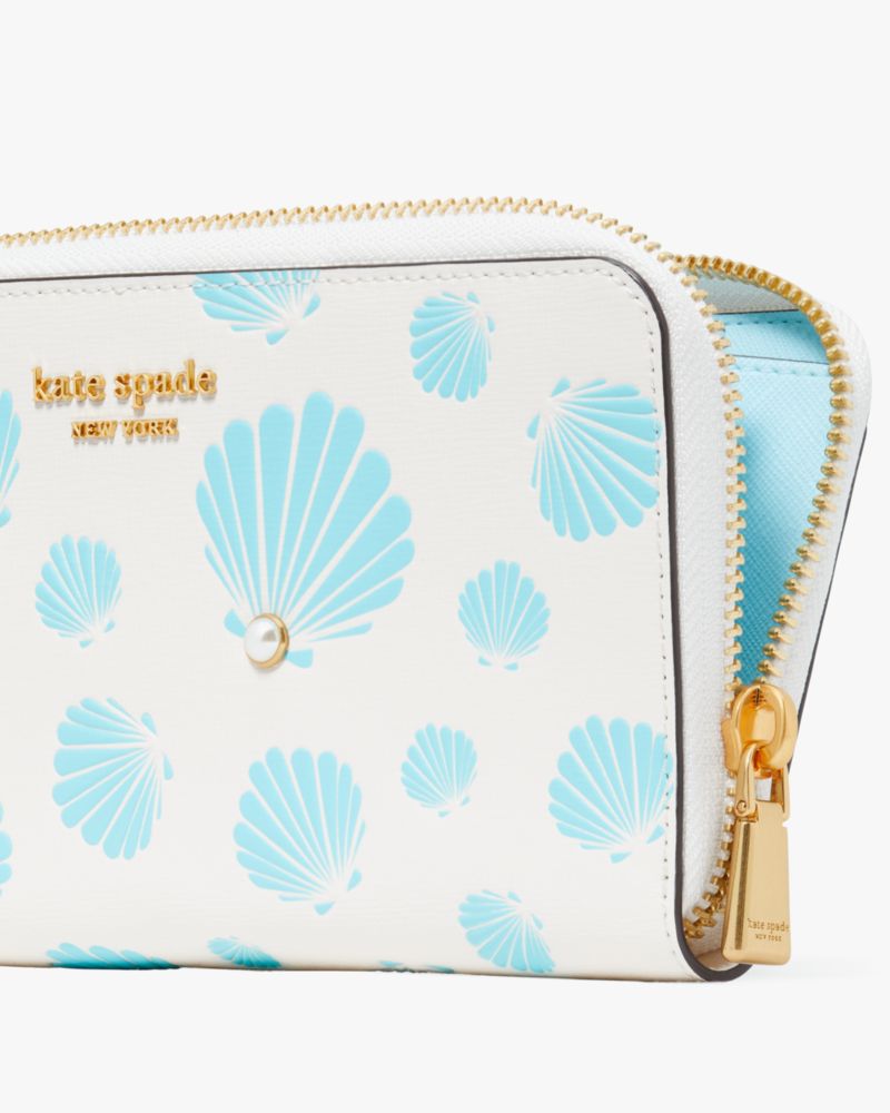 Kate Spade,モーガン シーシェル エンボス ジップアラウンド コンチネンタル ウォレット,全てのアウトレット,