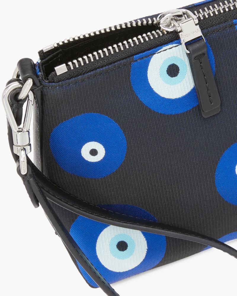 【VIP特価】Kate Spade Evil Eye Canvas East/West ポシェット Lulu Evil Eye Jacquard East West Pochette | Kate Spade New
