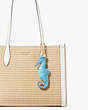 Kate Spade,What The Shell Embroidered Seahorse Bag Charm,Blazer Blue Multi