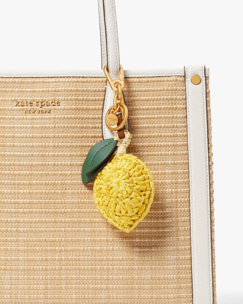 Lemon Drop Beaded Crochet Key Fob, , Product