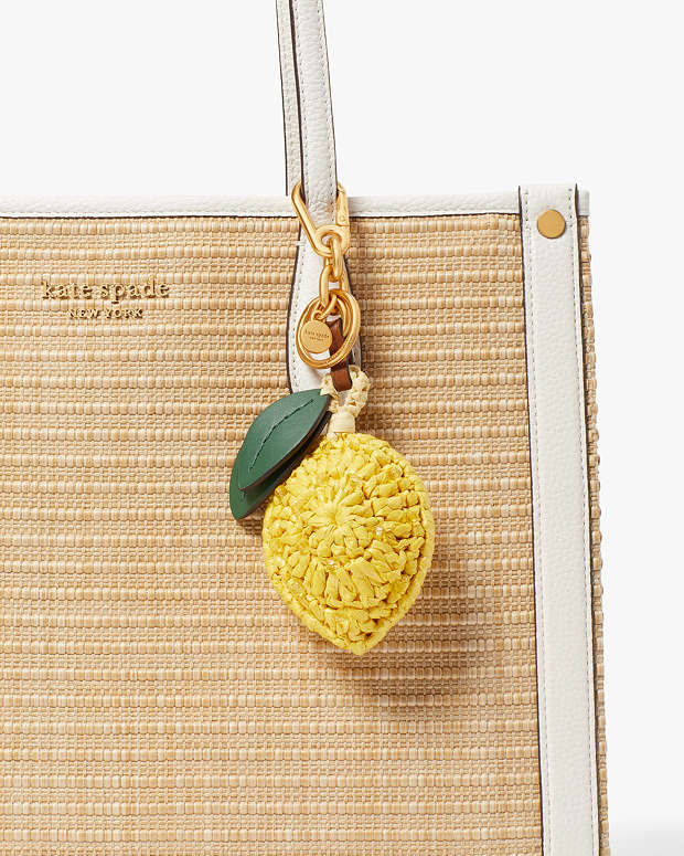 Lemon Drop Beaded Crochet Key Fob | Kate Spade New York