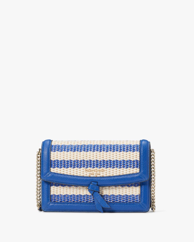 Kate spade blue striped on sale purse