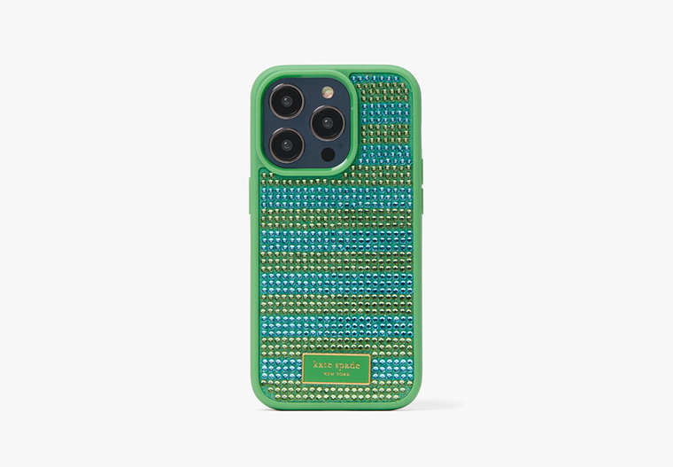 Seaside Stripe Hülle Für Iphone 14 pro Mit Pailletten, , Product