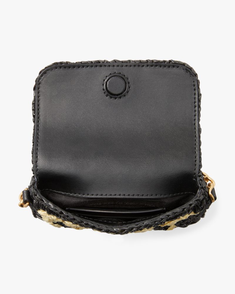 Kate Spade,ステフィー ストライプ クロシェ ラフィア ノース サウス フォン クロスボディ,全てのアウトレット,